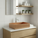 Rose Gold Rectangle Stainless Steel Countertop Wash Basin