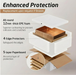 Rose Gold Rectangle Stainless Steel Countertop Wash Basin Packaging