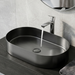 Round Edges Black Stainless Steel Wash Basin