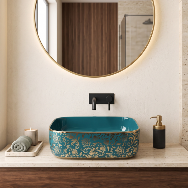 Designer Table Top Basin (16 x 12 x 6 In),BTT-11231-IN