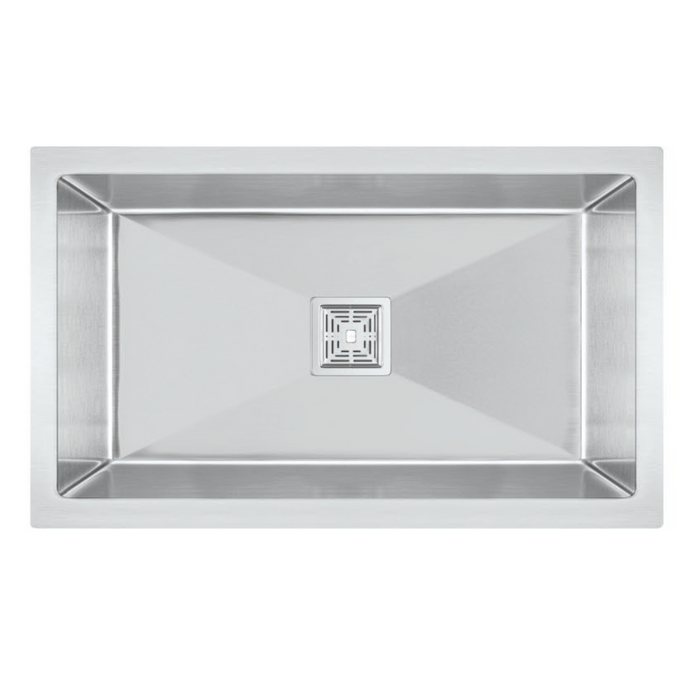 Bassino Handmade 304 GRADE Kitchen Sink 30x18 Inch ,Satin Finish,25 years warranty