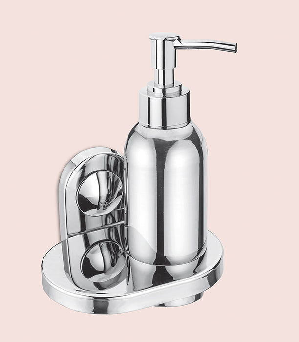BASSINO Stylish Liquid Soap Dispenser For Bathroom/office/home/hotels-SS 304-CHROME FINISH