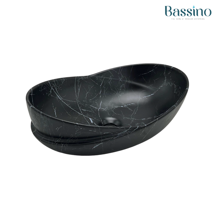 Premium Designer Matte Marble Table top Wash Basin (20x14x7 In) Marble1 Matt