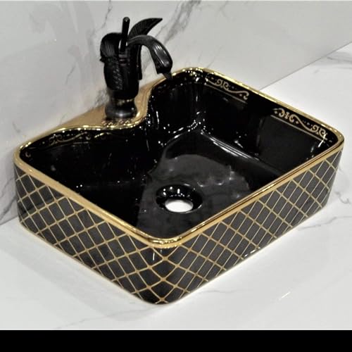 Premium Designer Table top/Counter top Wash Basin/Vessel sink (19x15x5.5 In) BTT-1002