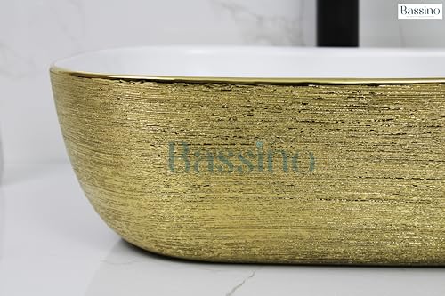 Premium Designer Table top/Counter top Wash Basin/Vessel sink (18x13x5.5 In) BTT-1096