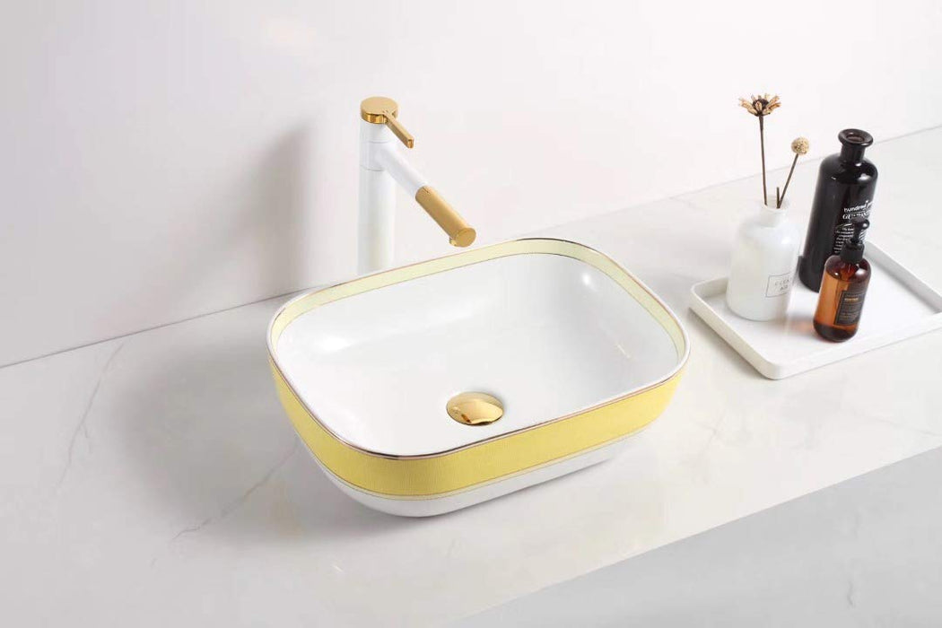 Premium Designer Table top/Counter top Wash Basin/Vessel sink (18x13x5.5 In) BTT-1018