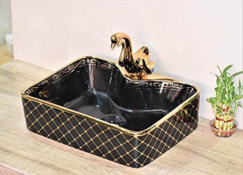 Premium Designer Table top/Counter top Wash Basin/Vessel sink (19x15x5.5 In) BTT-1002