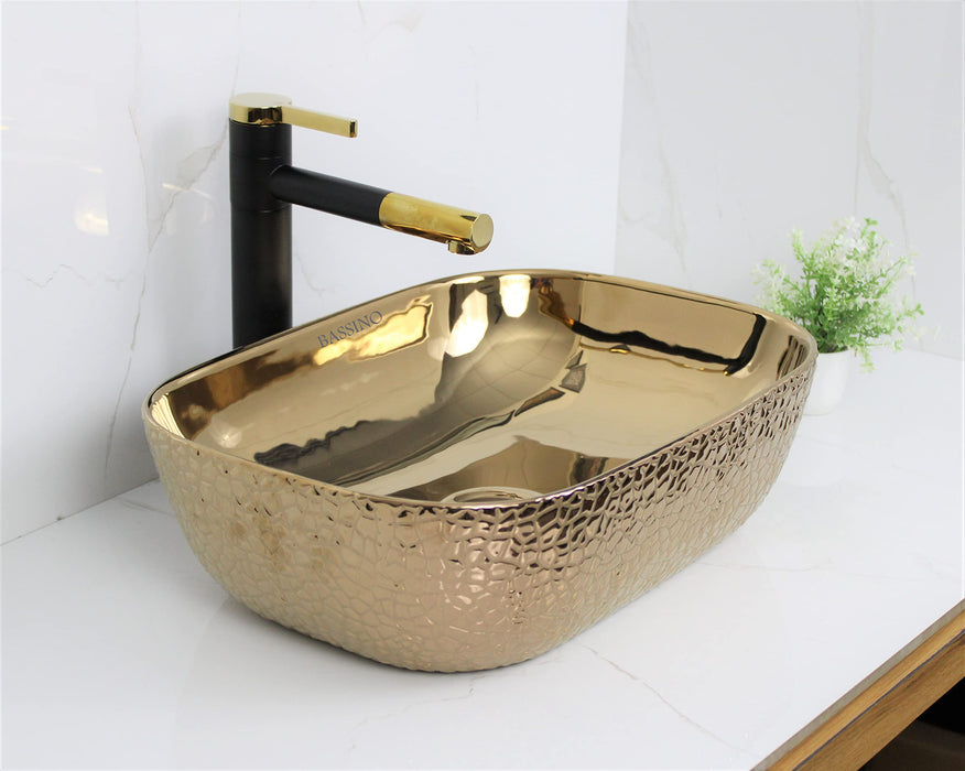 Premium Designer Table top/Counter top Wash Basin/Vessel sink (18x13x5.5 In) BTT-1094