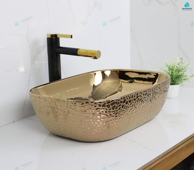 Premium Designer Table top/Counter top Wash Basin/Vessel sink (18x13x5.5 In) BTT-1094