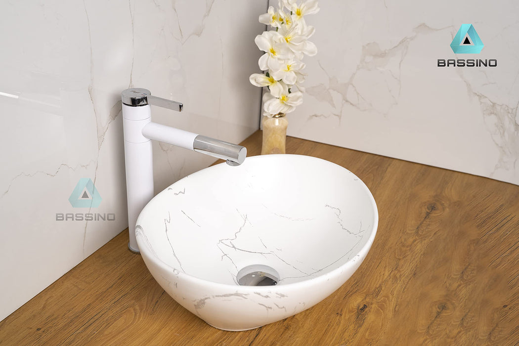 Premium Designer Table top/Counter top Wash Basin/Vessel sink (16x13x5.5 In) BTT-1309