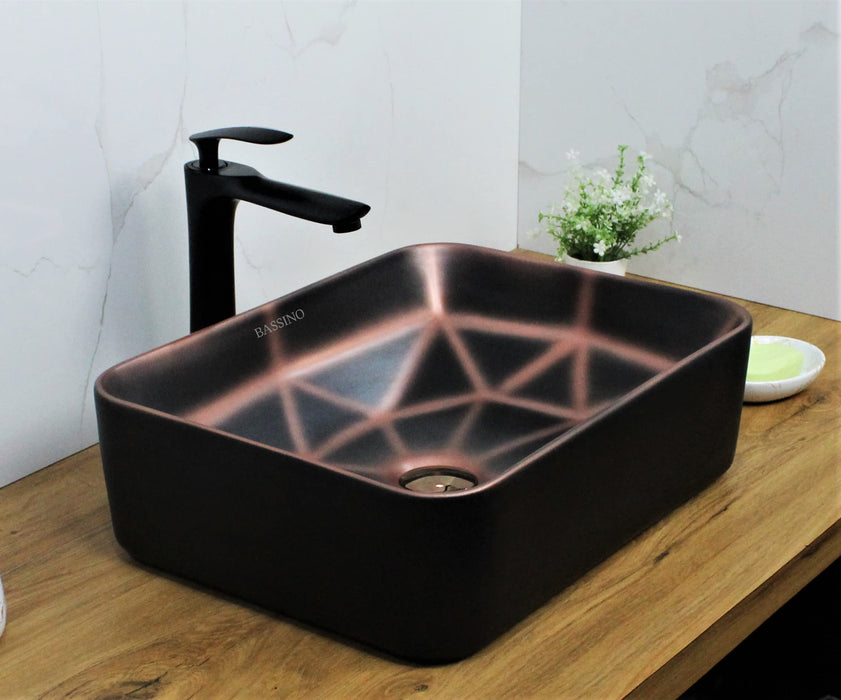 Premium Designer Table top/Counter top Wash Basin/Vessel sink (19x14x5.5 In) BTT-1027