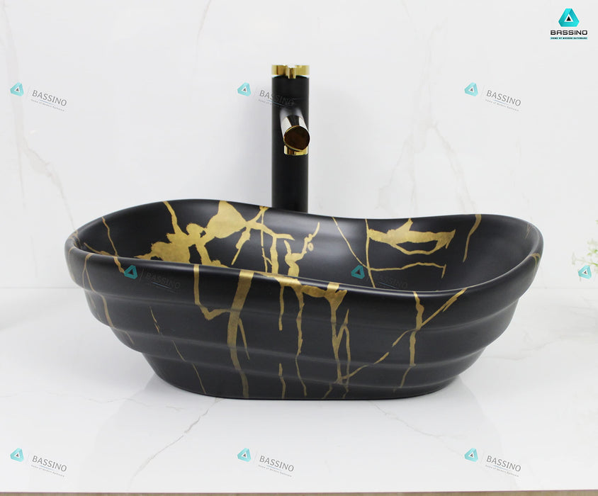 Premium Designer Table top/Counter top Wash Basin/Vessel sink (18X14X6 In) BTT-1072