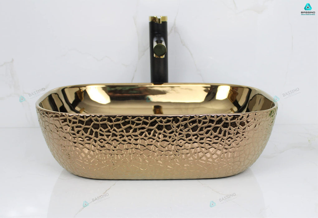 Premium Designer Table top/Counter top Wash Basin/Vessel sink (18x13x5.5 In) BTT-1094