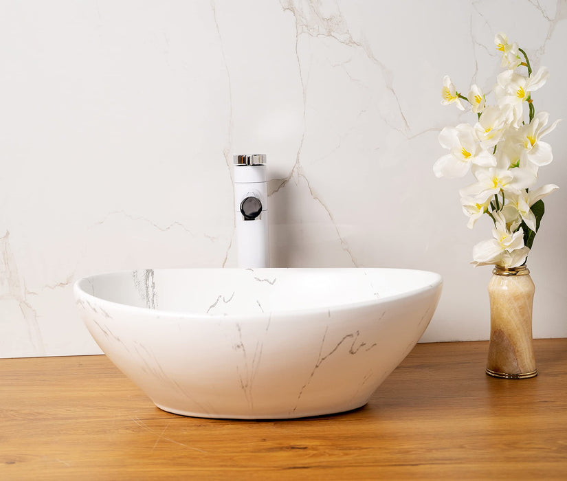Premium Designer Table top/Counter top Wash Basin/Vessel sink (16x13x5.5 In) BTT-1309