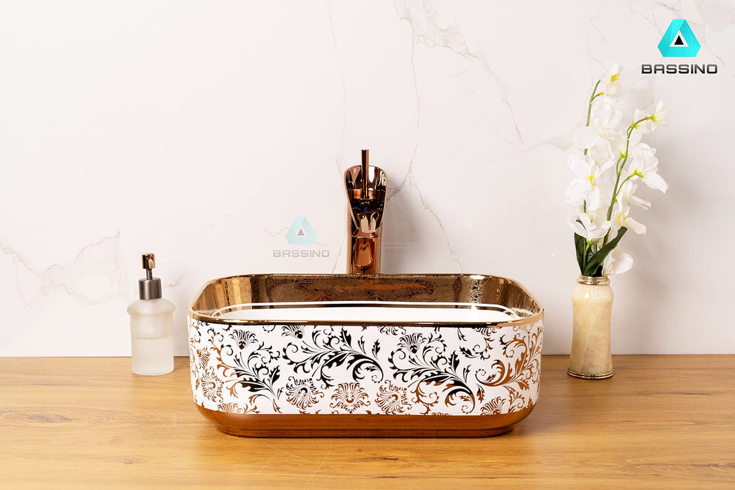 Premium Designer Table top/Counter top Wash Basin/Vessel sink (16x12x6 In) BTT-1267