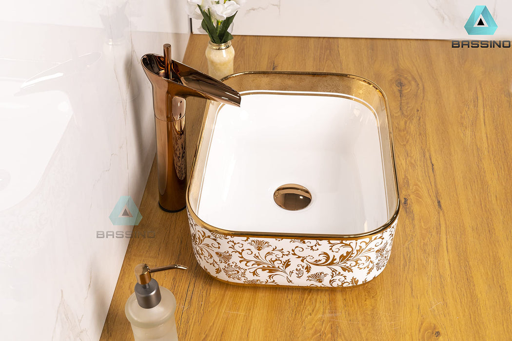 Premium Designer Table top/Counter top Wash Basin/Vessel sink (16x12x6 In) BTT-1267