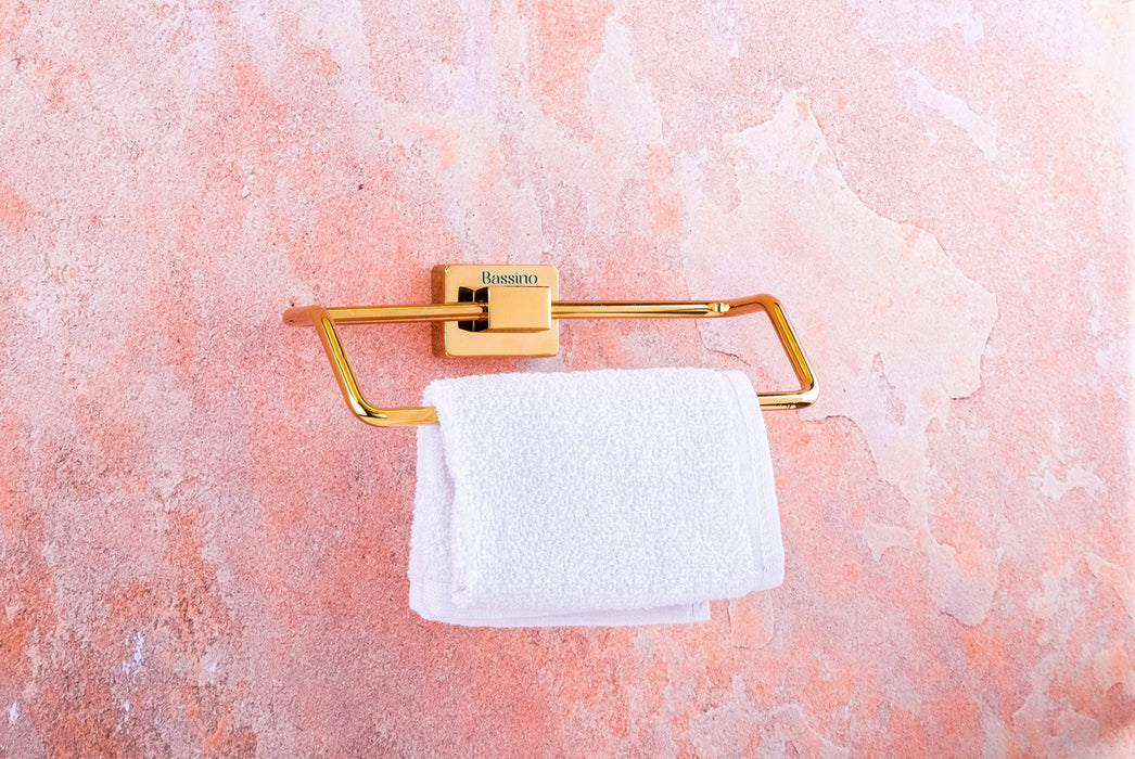 Bassino Stainless Steel Bathroom Soap Holder/Soap Stand/Soap Dish for Batroom/Bathroom Accessories (Rose Gold Finish) (NEPKIN Ring) – Made in India